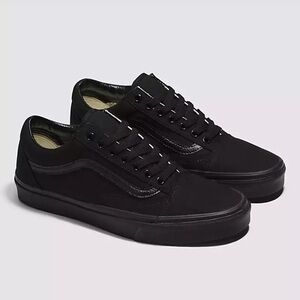 VANS Old Skool Canvas Shoe - All Black